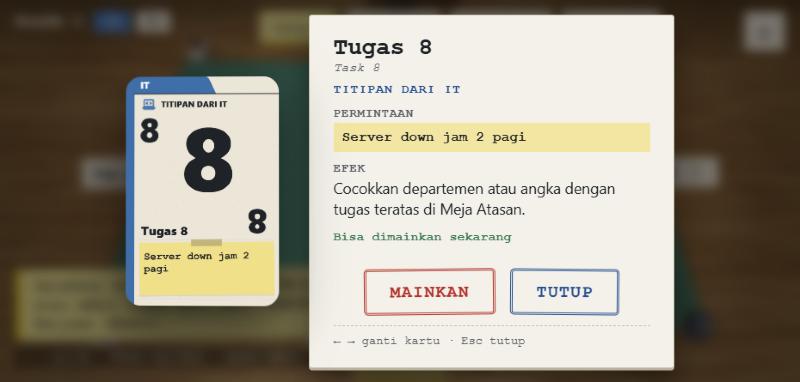 Budak Korporat: card inspect view